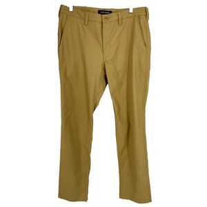 Bluffworks Men 33x32 Ascender Chino Pant Tan Khaki Performance Water Repellent